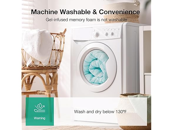 Novilla King Memory Foam Mattress Topper