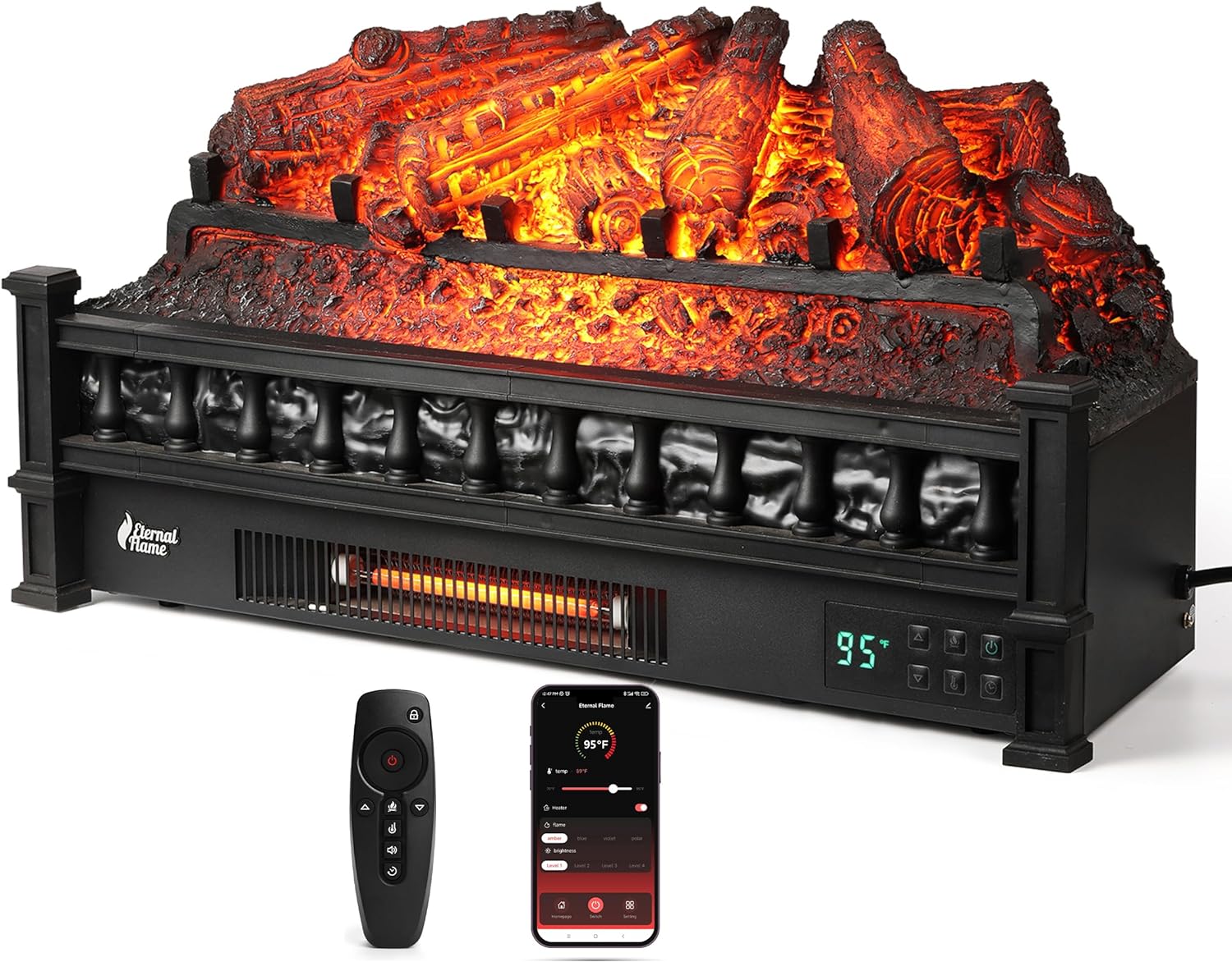 TURBRO Eternal Flame 26" Smart Fireplace - Gallery 9