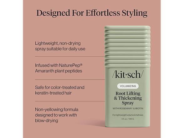 Kitsch Root Hair Texture Spray – Lightweight Hair