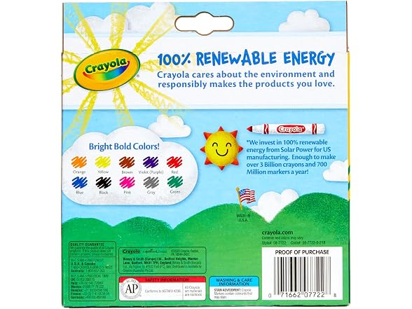 Crayola Broad Line Markers, Classic Colors 10