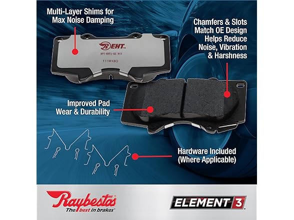 Raybestos Automotive Replacement Front Brake Pad Set