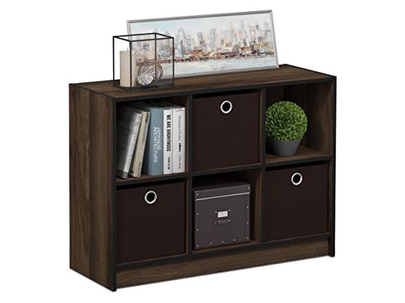 Furinno Basic 3x2 Cube Storager w/ Bins