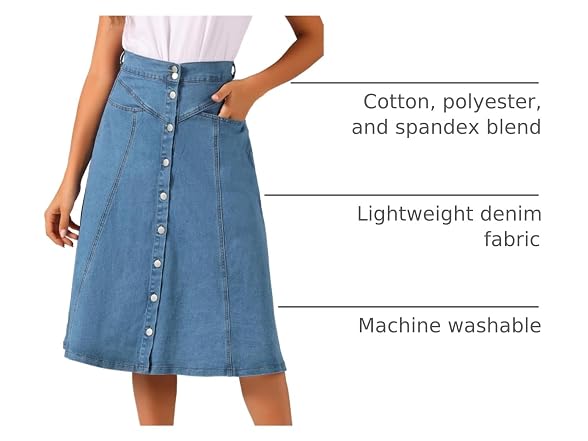 Allegra K Women (XL) Womens' Western Midi Skirt