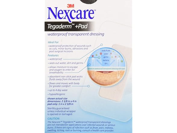 Nexcare Absolute Waterproof Adhesive Pads 5ct