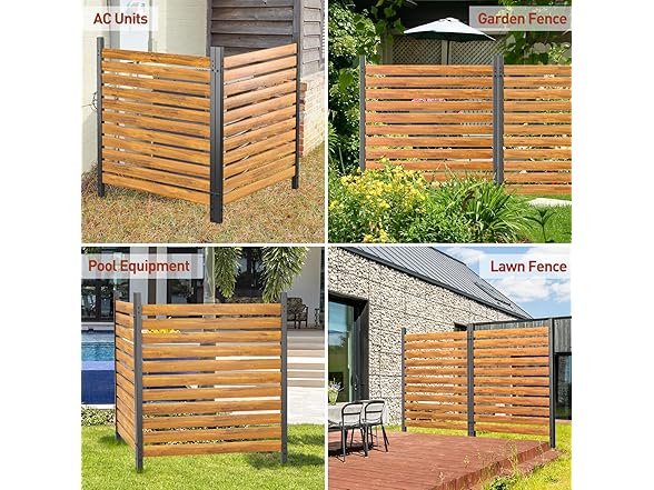 GREENER Privacy Screens 2PCS 38" W x 42" H Straight Style