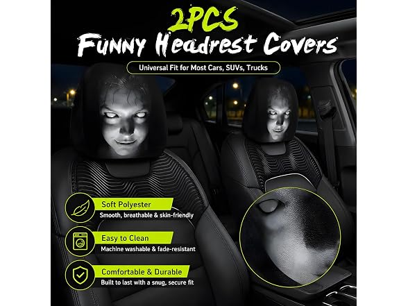 SEPSUMMER APP-Auto-144 Cartoon Car Headrest Covers