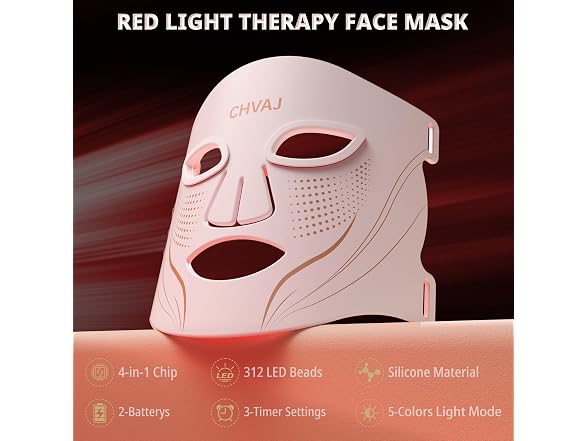 Wireless LED Red Light Therapy Mask
