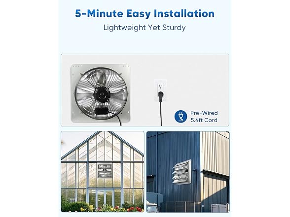 KEN BROWN 18 In Shutter Exhaust Fan