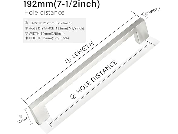 Redunest Cabinet Pulls Brushed Nickel