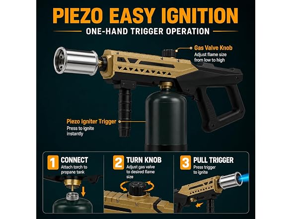 Powerful Propane Flame Thrower Gun