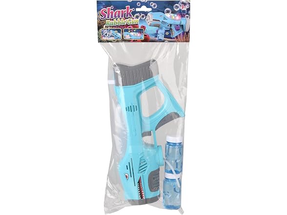 11.25 Inch Light-Up Bubble Shark Blaster