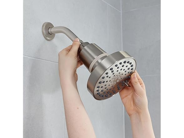 4-Setting Shower Head Brushed Nickel