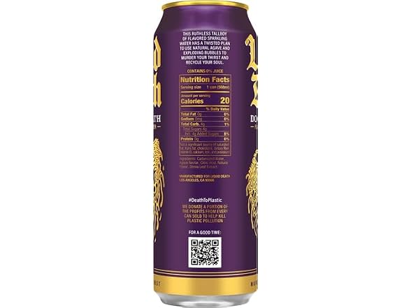 Liquid Death Doctor Death Sparkling Water