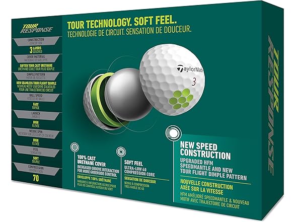 TaylorMade Unisex's Tour Response Golf Ball