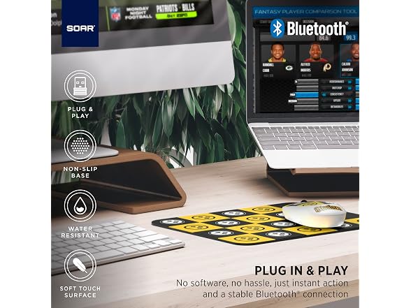 SOAR NFL Wireless Mouse and Mouse Pad