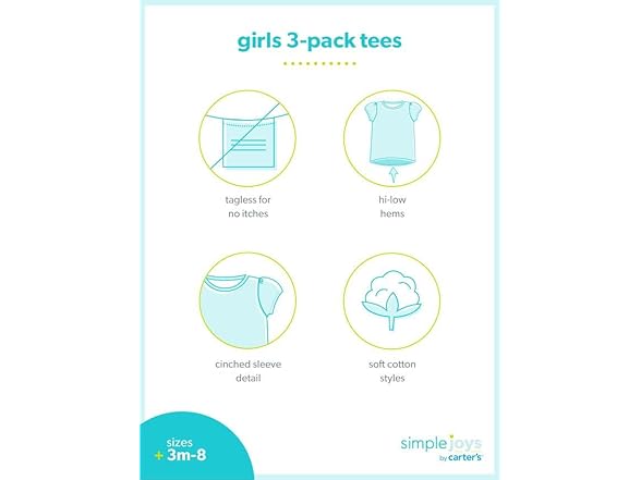 Simple Joys Girls Tees