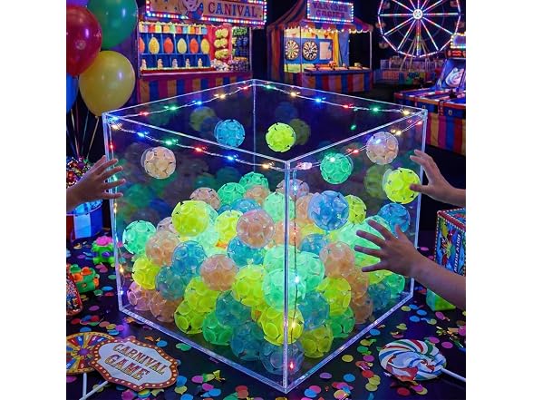 Rhode Island Novelty 2" Glow-in-The-Dark Suction Balls, 12 Pieces per Order