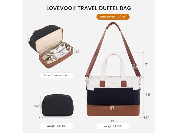 LOVEVOOK Travel Duffle Bag 2Pcs