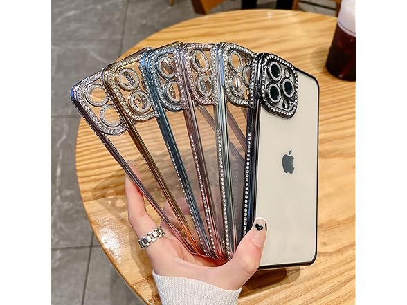 AmazFCCY Glitter Plating Case for iPhone