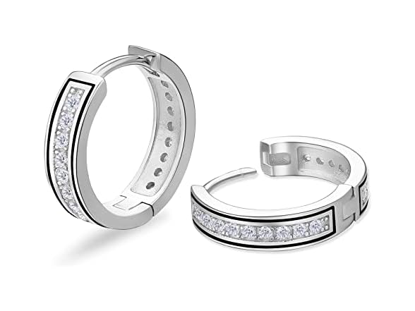 KRKC&CO NS615079 Hoop earrings men