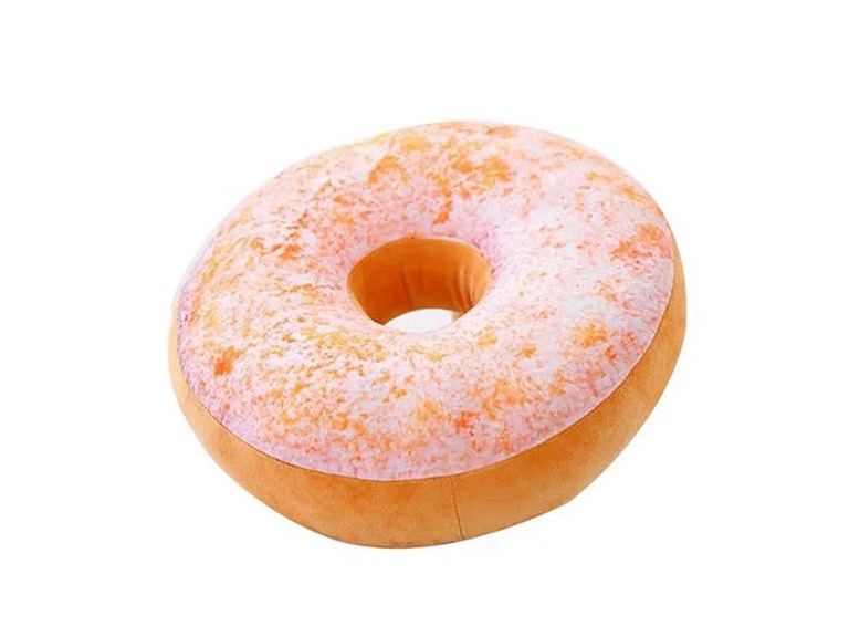Two Elephants TI-DONC-STR Round Seat Donut Pillow Strawb
