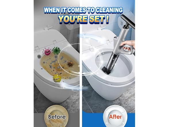 Plunger Toilet, Drain Clog Remover Tools, High Pre