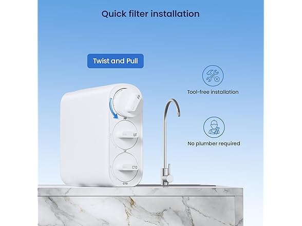 GLACIER FRESH Under Sink Water Filter System