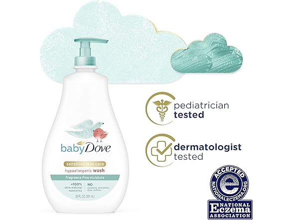 Baby Dove Sensitive Wash, 20 Fl Oz