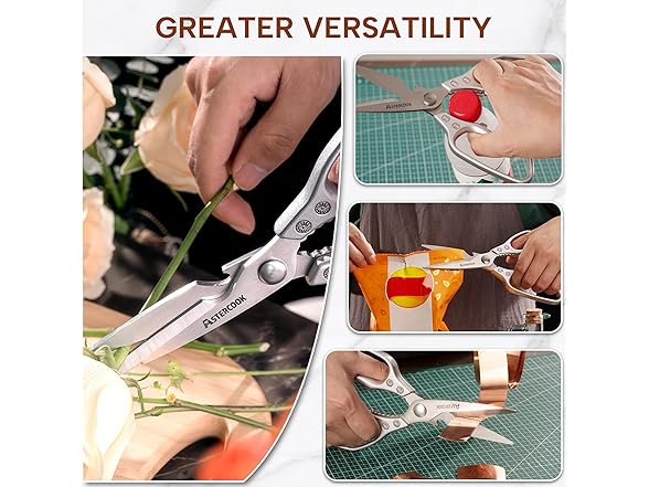 Astercook Kitchen Scissors, Heavy Duty