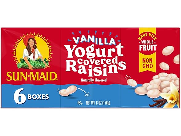 Sun-Maid Yogurt Raisins 1oz (6pk)