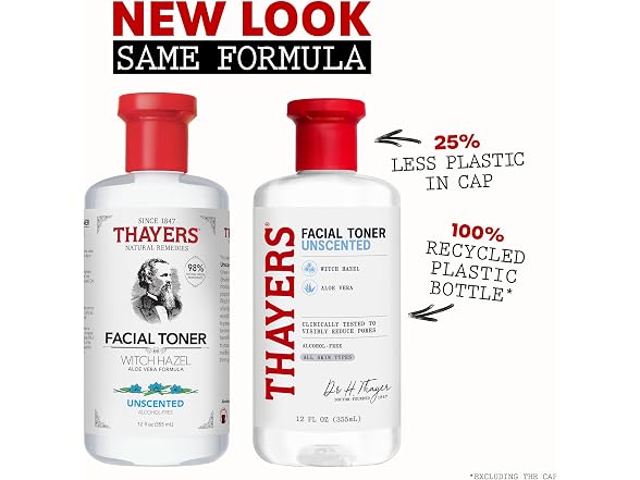 THAYERS Alcohol-Free, Hydrating, Unscented Witch Hazel Facial Toner