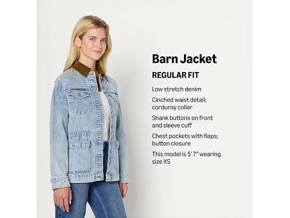 Amazon Essentials Women's Waist Barn Jacket
