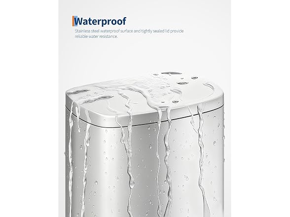 Takywep 13 Gal/50L & 2.6 Gal/10L Stainless Steel Trash Can Combo Set