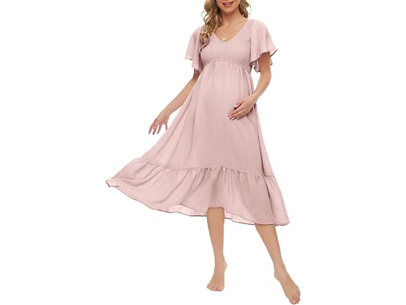 KIM S Women (XL) Maternity Dress Maternity Dress