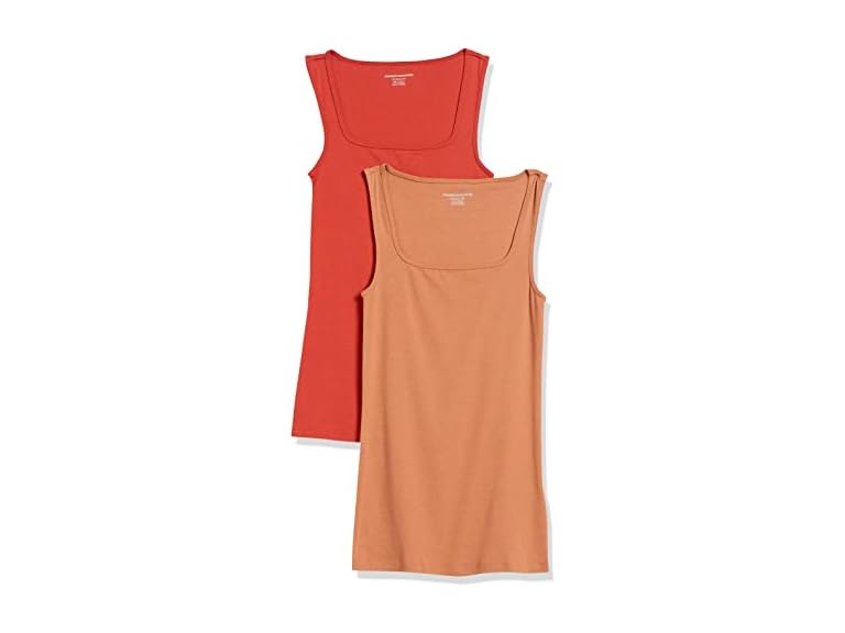 Amazon Essentials Women 2-pack Slim Square Tank - Gallery 12