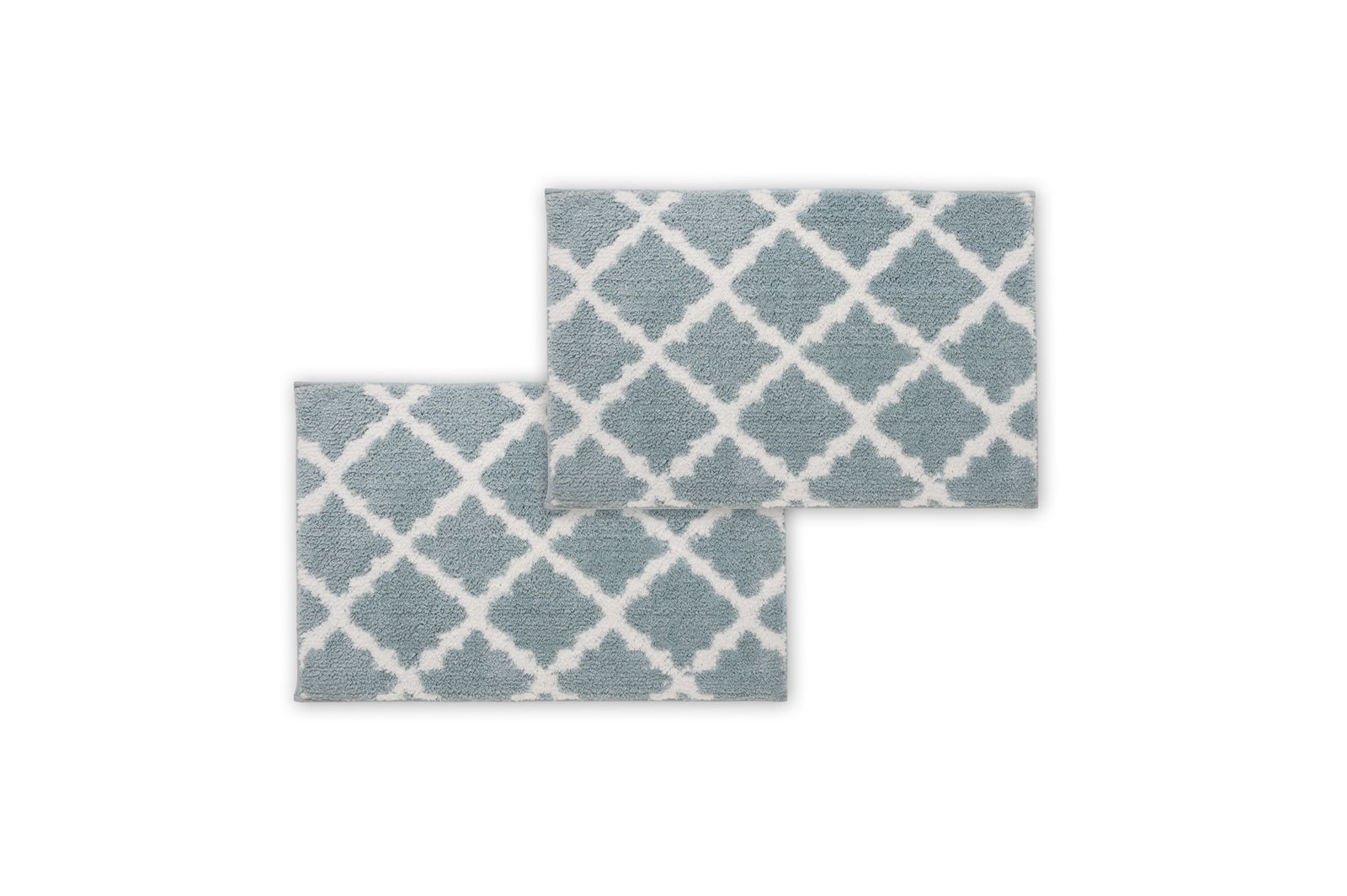 Bibb Home 1-2 Pack Trellis Micro Shag Bath Rugs - Gallery 6