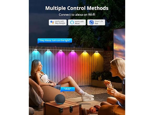 SMAVISTA Outdoor Deck Lights 8 Pack