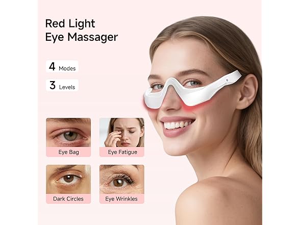 Under-Eye Red Light Therapy Device
