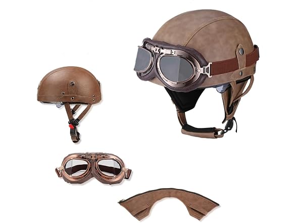 Senhill German Style Motorcycle Helmet Cap Scooter