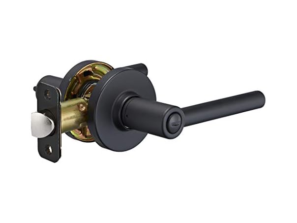 $6.99, Was $25.18, 72% Off! Amazon Basics Madison Door Lever Black dealfomo