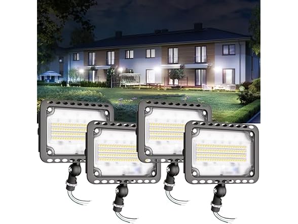 CINOTON 65W LED Flood Light 4 Pack