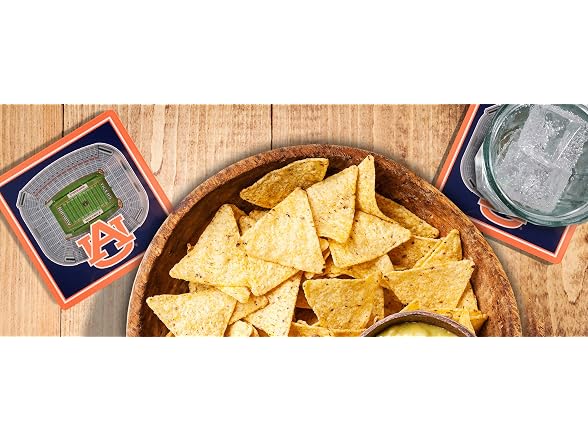 AUBURN TIGERS NCAA 3D StadiumView Coasters 4" 4"