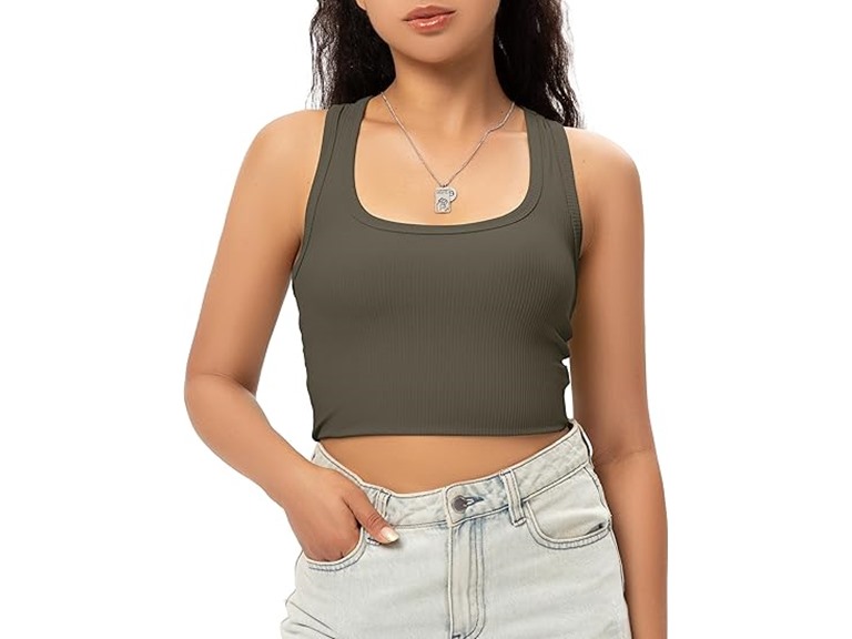 GGOV GGOV Sports Crop Tank Tops for Women Cro