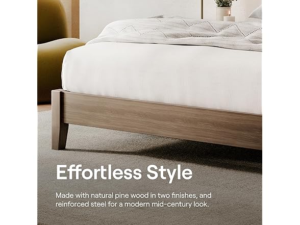 Nectar Premier Wood Platform King Bed Fr