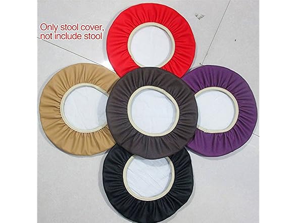 Levoberg Round Stool Cover Faux Leather