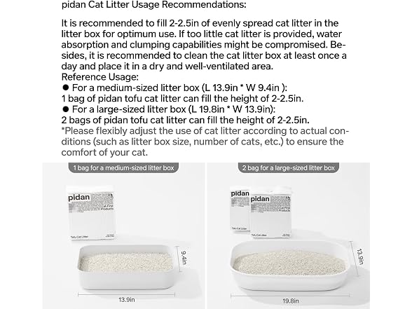 pidan Tofu Cat Litter, 1 Pack