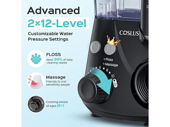 COSLUS Advanced Water Flosser for Teeth