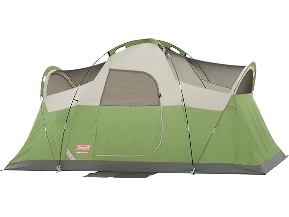 Coleman Montana 6-Person Family Tent with Rainfly, Weatherproof Family Tent Sets Up in 15 Mins, Fits Multiple Airbeds (Open Box)