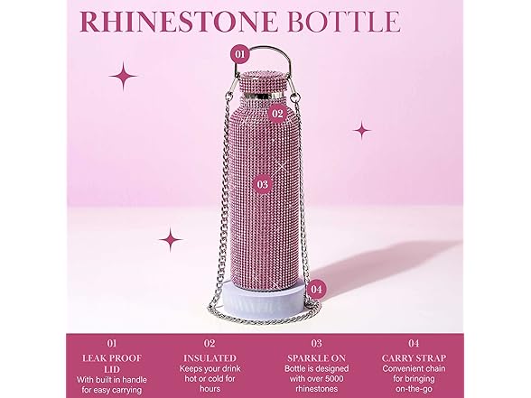 Paris Hilton Diamond Bling Water Bottle 