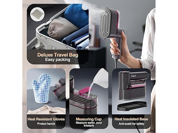 Quuejenl Portable Travel Steamer